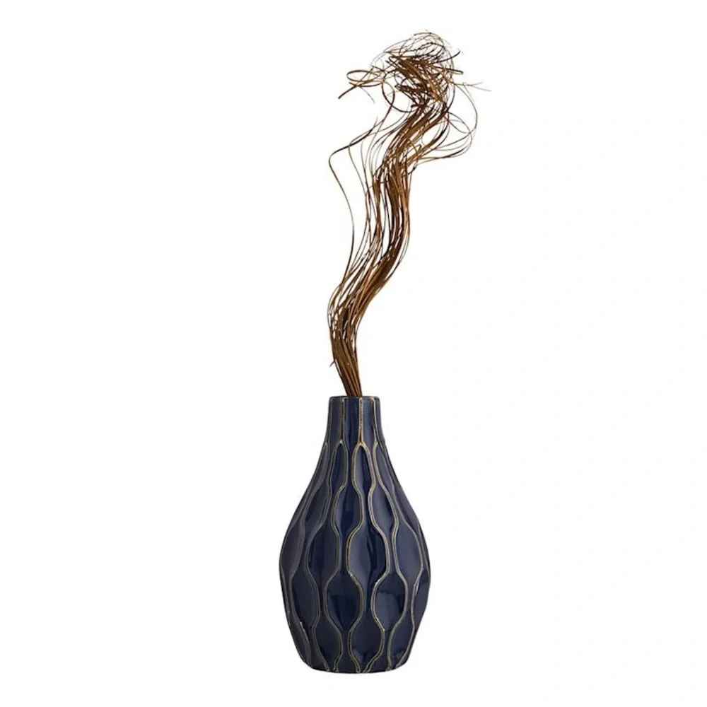 Katherine Blue Ceramic Vase, 12